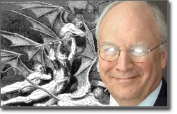 Pictured: Dick Cheney and his legion of damned souls.