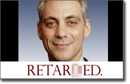 Pictured: Rahm will never use this word again.